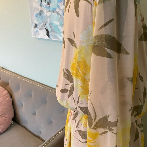 Halogen watercolor floral midi dress - Picture 4 of 16